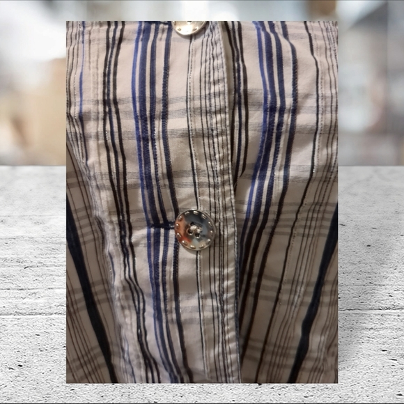 Tanjay shacket blue and white stripes size 16 - Picture 8 of 11